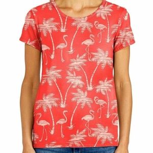 FRESH PRODUCE Flamingo Sunset Scoop Neck Tee